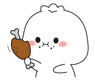 💭 chicken, food, cute, cartoon, animal telegram sticker