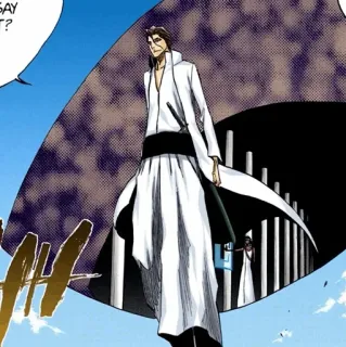 🧬 Sosuke Aizen Bleach 애니메이션, 만화, 아이젠, 악당, 블리치 telegram sticker