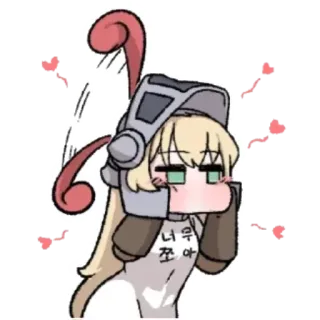 ⭐️ 너무 좈아 аниме, милый, любовь, сердце, краснеющий telegram sticker