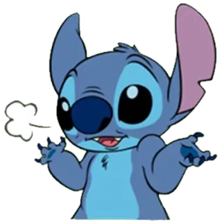 😟 Stitch Lilo & Stitch disney, alien, cartoon, süß, ohana telegram sticker