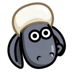😬 sheep, animal, cartoon, cute whatsapp sticker