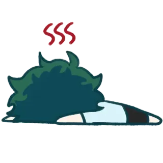 😵 SSS erschöpft, müde, Anime, Erschöpfung, Stress telegram sticker