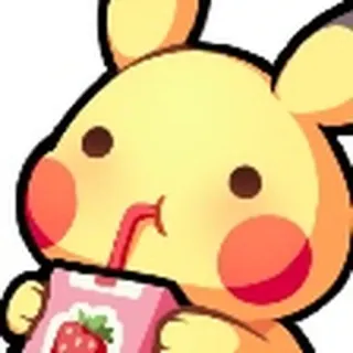 🧋 Pikachu pikachu, pokemon, cartone animato, anime, carino, succo di fragola telegram sticker