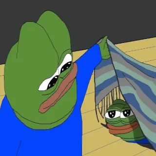 🤫 Pepe the Frog pepe, frog, meme, internet meme telegram sticker