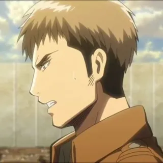 🥺 Jean Kirstein Attack on Titan Anime, Jean, Kirstein, Attack on Titan, Personaje, Soldado, Tropa de Reconocimiento telegram sticker