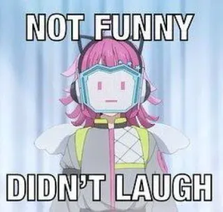 😐 NOT FUNNY
DIDN'T LAUGH 表情包, 搞笑, 幽默, 动漫 telegram sticker