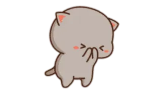 🍩 Katze, süß, Sticker, Cartoon, Tier telegram sticker