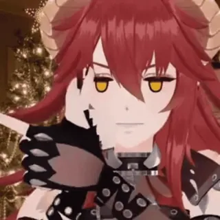 🐲 anime, devil, horns, middle finger, offensive gesture, woman, girl telegram sticker