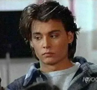 🙄 Johnny Depp Johnny Depp, acteur, jong, beroemdheid, portret telegram sticker