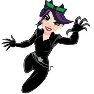 🧟‍♀ Catwoman catwoman, superhero, dc comics, villain, woman, character telegram sticker