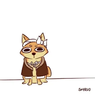 🐾 cachorro, shiba inu, fofo, animal, desenho animado, engraçado telegram sticker