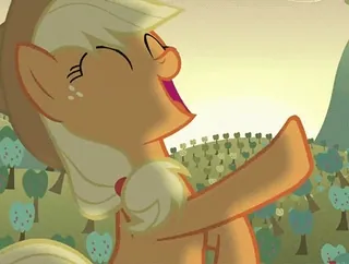 😄 Applejack My Little Pony Pony, Applejack, Cartoon, Süß, Freundschaft telegram sticker
