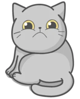 Cat Fullmoon telegram stickers