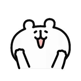 💨 niedźwiedź, słodki, zwierzę, kreskówka telegram sticker