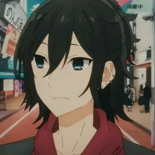 ❤ Anime, Horimiya, Izumi, Miyamura, Charakter telegram sticker