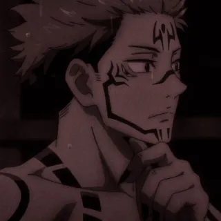 👹 Ryomen Sukuna Jujutsu Kaisen Anime, Manga, Fluch, König der Flüche, Zauberer, Bösewicht whatsapp sticker