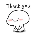 🙏 Thank you gracias, lindo, dibujos animados, simple, saludo telegram sticker