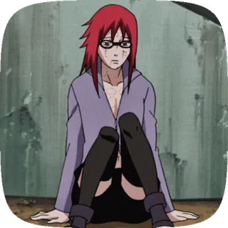☀️ Karin Naruto Anime, Nhân vật, Naruto, Ninja, Karin whatsapp sticker