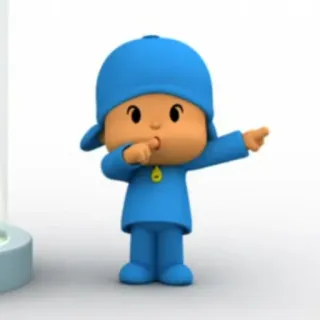 🎃 Pocoyo Pocoyo, desenho animado, personagem, azul, criança, bebê telegram sticker