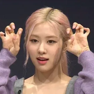 🌟 Rose Rose, K-pop, singer, idol, Blackpink, person, celebrity telegram sticker