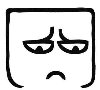 😭 sedih, tidak senang, emoji, perasaan, emosional, kartun telegram sticker
