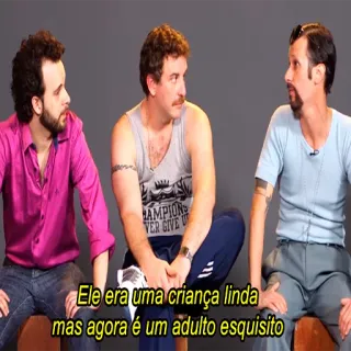 🕴 Ele era uma criança linda mas agora é um adulto esquisito gente, adultos, conversación, retrato telegram sticker