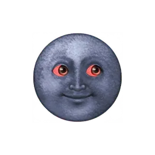 🌚 луна, эмодзи, под кайфом, под кайфом, трава, марихуана telegram sticker