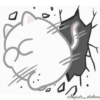 Michi gordito @Mycute_stickers telegram stickers