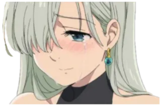 😭 Elizabeth Liones Seven Deadly Sins อนิเมะ, ร้องไห้, เศร้า, อลิซาเบธ, ลีโอเนส telegram sticker