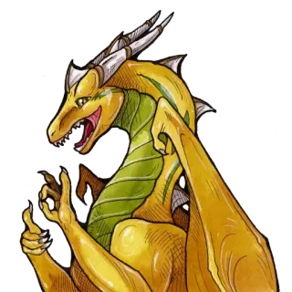 👌 dragon, fantasy, creature, reptile, mythical, monster telegram sticker
