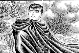 🖤 Guts Berserk manga, anime, sword, cape, guts, berserk whatsapp sticker
