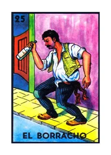 🥴 EL BORRACHO 로테리아, 엘 보라초, 취한, 알코올, 멕시코 카드 게임 telegram sticker