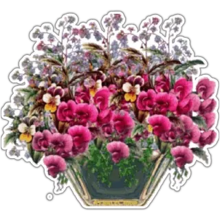🌹 flowers, bouquet, floral, arrangement, decorative whatsapp sticker