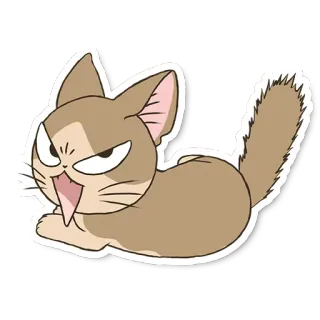 😡 แมว, สัตว์, โกรธ, สติกเกอร์ telegram sticker
