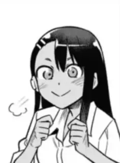 🙄 Nagatoro Don't Toy With Me, Miss Nagatoro anime, manga, nagatoro, kreskówka, postać, uśmiech telegram sticker