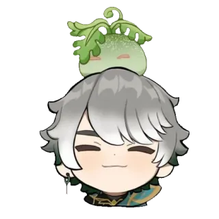 😊 Alhaitham Genshin Impact อนิเมะ, วิดีโอเกม, เก็นชินอิมแพ็ค, อัลไฮแธม, สติกเกอร์ telegram sticker