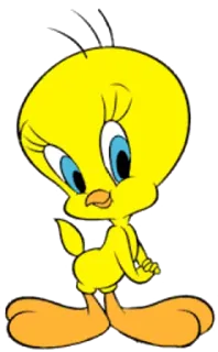 😘 Tweety Bird Looney Tunes tweety, bird, cartoon, yellow, looney tunes telegram sticker