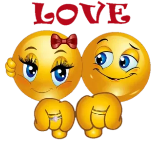 ❤ LOVE cinta, emoji, romansa, pasangan, cincin telegram sticker