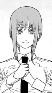 😊 Makima Chainsaw Man anime, manga, chainsaw man, makima, girl, spiral eyes telegram sticker