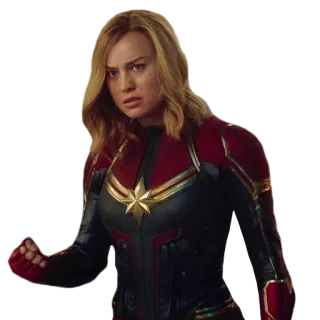 ✊ Captain Marvel 超级英雄, 女性, 漫威, 电影角色, 强大 telegram sticker