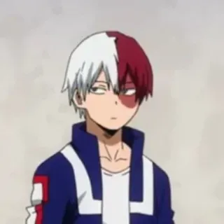 ❄️ Shoto Todoroki My Hero Academia Anime, Manga, Shoto Todoroki, My Hero Academia, Postać, Dar telegram sticker