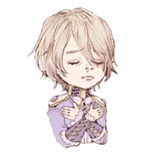 😢 アニメ, マンガ, キャラクター, 悲しい, 物思いにふける, イラスト telegram sticker