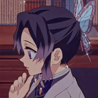 🦋 Shinobu Kocho Demon Slayer Anime, Demon Slayer, Shinobu Kocho, Borboleta, Mangá, Personagem whatsapp sticker