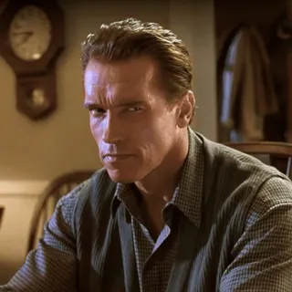 🤨 Arnold Schwarzenegger attore, uomo, serio, ritratto, severo whatsapp sticker