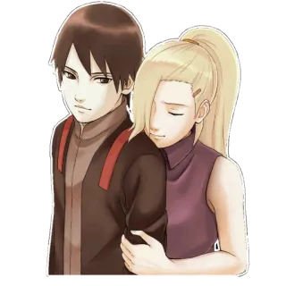 💕 Sai Naruto Anime, Naruto, Sai, Ino Yamanaka, Personagem, Amizade telegram sticker