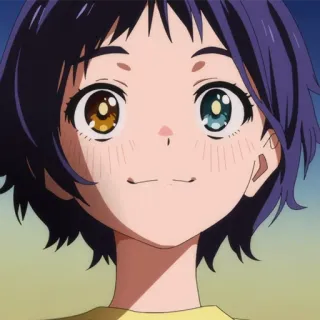 🥚 Ai Ohto Wonder Egg Priority アニメ, 女の子, 可愛い, 漫画, キャラクター, ポートレート telegram sticker