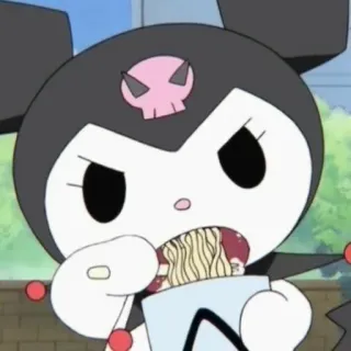🖤 Kuromi Anime, Desenho animado, Kuromi, Sanrio, Personagem, Kawaii whatsapp sticker