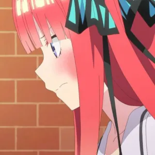 🍷 Nino Nakano The Quintessential Quintuplets Anime, Cabelo ruivo, Uniforme escolar, Bonitinha, Garota, The Quintessential Quintuplets, Nino Nakano whatsapp sticker