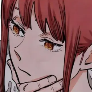 🍒 Makima Chainsaw Man Anime, Charakter, Makima, Chainsaw Man, Manga, Porträt telegram sticker