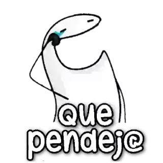 😶 que pendejo insult, spanish, pendejo, que, offensive telegram sticker